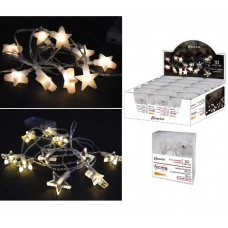 FILO STELLA 10 LED BIANCO A BATTERIA (24pz)